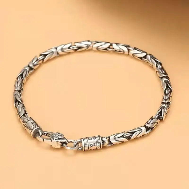 Safe Braided Men Cuff Bracelet Retro Hip-hop Niche for Boyfriend Gift Jewelry Accessories - Image 1