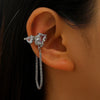 Stainless Steel Zircon Star C Shape Clip Earrings for Women Crystal Ear Cuff Without Piercing Girl Sweet 2000S Jewelry - Image 8