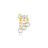 1PC Silver Horse Eye Zircon Crown Tassel Puncture Thread Flat Earring For Women Long Cartilage Chain - Image 46
