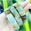 Stone Lapis Lazuli Tiger Eye Agate Morgan Faced Square Elastic Bracelet for Men and Women Charm Jewelry - Image 3