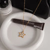 Plated Gold Color Shiny Zircon Star Pendant Necklace For Women Delicate Chain Charm Elegant Jewelry Gifts - Image 5