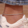 Blingbling Zircon Cubic Zirconia Tennis Chain Anklets Leg Bracelets For Woman Stainless Steel Bracelet On the Leg - Image 4