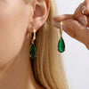 Simple Design Water Drop Shape Rhinestones Earrings for Women Light Shiny Zircon Hollow Earrings Jewelry Accessories - Image 8