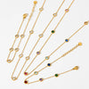 Round Cubic Zircon Charms Long Necklace Woman Choker Stars Moon Elegant Chain No Fade Fariy Jewelry - Image 2