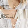 Minimalist Round Pendant Necklace for Women Stainless Steel Clavicle Necklace Long Chain Jewelry Statement Girl Gift - Image 2