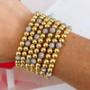 CZ Beads Bracelets Gold Plated Beads Multilayer Beaded Bracelet for Women Gifts - Image 4
