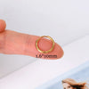1pc Stainless Steel Link Chain Hoop Earrings Double Circle Cubic Zirconia Square Pendant Cartilage Earring Piercing Jewelry - Image 15