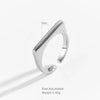 Dplaopa Silver Zircon CZ Irregular Open Adjustable Ring Party Women Casual Jewelry Gift - Image 7