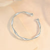 Stainless Steel Teardrop Shaped Bangle For Women Simple Chunky Gold Silver Color Adjustable Cuff Open Bracelet Jewelry - Image 15