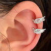 2pcs Y2K Angel's Wings Ear Bone Clip Ear Clip Female No-Piercing Hole Earrings Wings Cochlear Clip Ear Hanging Earring - Image 2