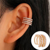 Bohemian Gold Color No Piercing Crystal Rhinestone Leaves Ear Cuff Earrings for Women Wedding Jewelry - Image 25