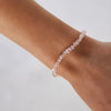 Transparent Crystal Irregular Beaded Bracelet Women‘s Shiny Mulit-cut Pink Glass Chain on the Hand Jewelry Girls Gifts - Image 3