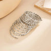 Layered Wide Bangle Bracelet with Acrylic Bead Accents - Image 14