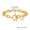 Chunky Toggle Link Chain Bracelet in Stainless Steel - Image 20