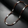 Vintage Bohemian Summer Jewelry Ethnic Style Jewelry Brown Coconut Shell Wood Beads Stone Necklace Men's Jewelry - Image 8