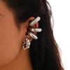 4pcs C Shaped Acrylic Ear Clip for Women Simple Gold Silver Color No Pierced Round Earrings Punk Female Jewelry - Image 10