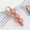 Imitation Pearl and Rhinestone Safety Pin Brooch with Multiple Designs - Image 9