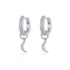 Crmya Cute Cubic Zirconia CZ Gold Silver Plated Hoop Drop Earrings For Women Dangle Earring Jewelry - Image 14