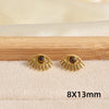 Maillard Series Stainless Steel Earring Tiger Eye Stone No Fade Earrings Sun Oval Butterfly Fan-Shaped Jewelry - Image 12