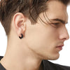 11pcs Punk Men's Stainless Steel Earring Set Clip-on Hip-hop with Rivet Feather Accents - Image 5