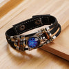 Constellations Luminous Leather Bracelet Retro Multi-layer Beaded Leather Bracelet Jewelry Gifts for Men Women Couples - Image 2