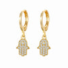 Crmya Cute Cubic Zirconia CZ Gold Silver Plated Hoop Drop Earrings For Women Dangle Earring Jewelry - Image 27