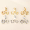 C-Shaped Clip-On Ear Cuff with Water Drop Detail - Image 39