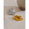 Style Stainless Steel Metal Flower Brooch Pin Pvd Plated Clothing Accessories Jewelry Gift - Image 4