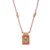Minimally colored heart tarot card pendant necklace, women's collarbone chain, gold-plated and color preserving - Image 7