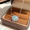 Flashing Silver Necklace Light Collarbone Chain Necklace for Women - Image 8