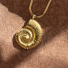 Metal Big Conch Snail Pendant Choker Necklace for Women Punk Handmade Chunky Blade Chain Vacation Grunge Men - Image 3