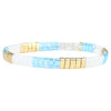 Tile Bead Stretch Bracelet in Multiple Color Patterns - Image 15