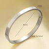 Stainless Steel Bangle Gold Silver Rose Gold Color Crystals Buckle Van Be Opened Bracelets Jewelry Women Men - Image 13