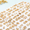 100Pairs/SET Gold Color Crystal Heart Star Moon Small Stud Earrings Set For Women Animal Flower Plastic Earring Set Jewelry Gift - Image 1