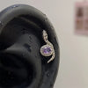 1pcs Quality Shiny Cross Zircon 316L Stainless Steel Ear Bone Nail Y2K Style Silver Color Earring for Women Cochlear Accessories - Image 19