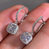 Full Paved Crystal CZ Hoop Earrings for Women Dazzling Accessories Wedding Party Delicate Birthday Gift Statement Jewelry - Image 1