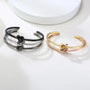 Round Circular Open Knot Cuff Bangle Bracelets For Women Elegant GoldColor Jewelry Noeud Armband Pulseiras - Image 4