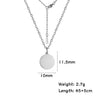 Minimalist Small Round Pendant Necklaces for Women Stainless Steel Gold Color Simple Choker Necklaces Jewelry Gifts - Image 12