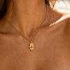 Zircon Hamsa Hand Evil Eye Pendant Necklaces For Women Gold Plated Stainless Steel Necklace Boho Aesthetic Jewelry Gift - Image 2