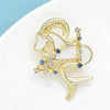 Rhinestone Star Alloy Aries Goat Brooch Pins Elegant Zodiac Jewelry Gift Shell Animal Badge For Suit And Dress - Image 4