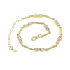 Summer 21+5cm Prong Setting Bezel CZ Bling Tennis Chain White Tear Drop Zirconia Beach Women Anklet Jewelry - Image 6