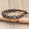 Hand Knitted 12 Zodiac Bracelets Hematite Stainless Steel Leo Libra Bracelet Couples Friendship Gifts Bracelets Jewelry - Image 4