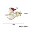 Full Rhinestone Christmas Snowflake Brooch For Women Unisex Enamel Snowman Brooches Pin Festival Year Jewelry Gifts - Image 4