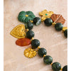 Stainless Steel Green Acrylic Beads Chain Handmade Jewelry Leaf Flower Heart Drop Charm Necklace Arrivals - Image 5