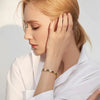 Rakol Colorful Clover Zircon Bracelet Charm Charm Cute Sweet Shining Crystal Jewelry Gift - Image 2