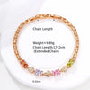 XP Jewelry (20 cm x 10 mm) Zircon Double Heart Knot Bracelet For Women Jewelry Gold Plated Eco Friendly - Image 12