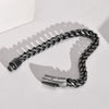 6.3mm Vintage Bracelets for Men, Double Layer Cuban Chain, Franco Foxtail Chain Bracelet, Retro Srainless Steel Wristband - Image 6