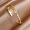 Classic Zirconia Cross Charm Bracelets for Women Jewelry Elegant Bangle - Image 28