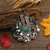 Charming Pink Castle Palace Pendant Woman's Brooch Pin Crystal Rhinestone - Image 6