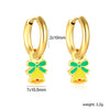 1 Pairs Butterfly Heart Rainbow Earring for Women Stainless Steel Dripping Oil Female Hoop Earrings Jewelry Party Gift - Image 18